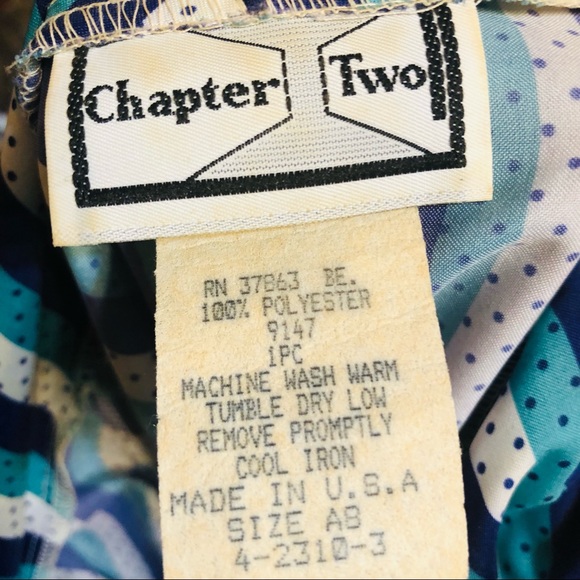 Vintage Striped Bow tie blouse - Picture 3 of 5